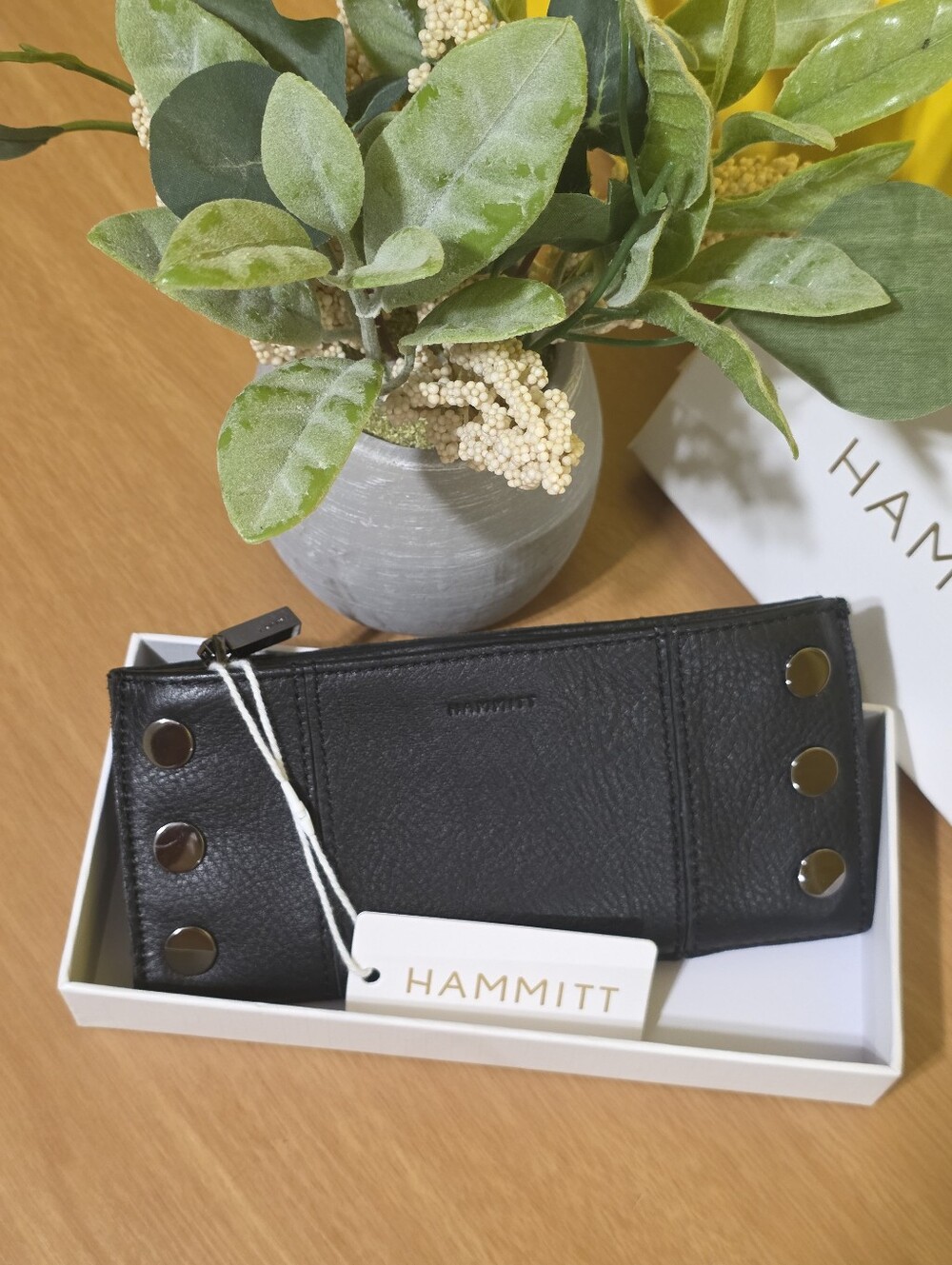 Hammitt Black Leather 110 Wallet
